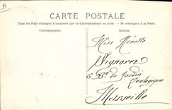 VINTAGE POSTCARD Boat War Catastrophe of Iena Toulon Breach pratiquee with the sides of the ship