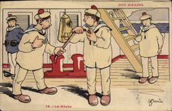 CPA Illustrateur Gervese Nos Marins La meche 