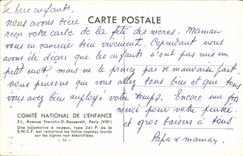 MODERN CARD Train Children Engine has Standard vapor the SNCF 241 P