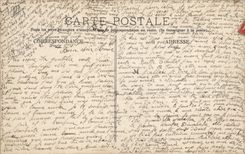 VINTAGE POSTCARD Train Good and happy year