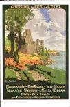CPA Train Chemins de fer de l'Etat Normandie Bretagne Ile de Jersey Touraine Vendee 