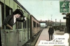 CPA Train Arrivee de Paris 
