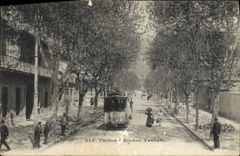 VINTAGE POSTCARD Tram Toulon Vauban Avenue