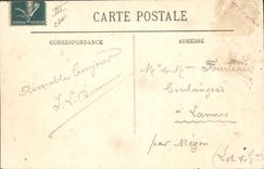 CPA Tramway Royan La plage prise du Family Hotel