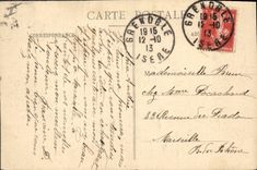 CPA Tramway Grenoble la place Grenette et le St eynard 