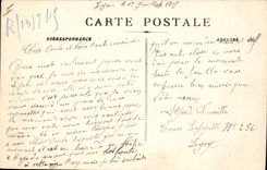 CPA Tramway Lyon Le cours de la liberte 