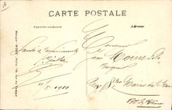 CPA Avion Aviation De Rue Sur biplan Voisin a Reims 29 aout 1909