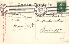 La aviación de Avion Paulhan de la POSTAL de la VENDIMIA en su aeroplano de Voisin bate los récores mundiales para la duración