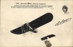 CPA Avion Aviation Monoplan Bleriot pilote par Legagneux 