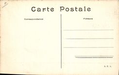 VINTAGE POSTCARD Plane Tissandier Aviation taking the departure on biplane Wright Ariel