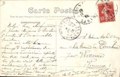 VINTAGE POSTCARD Plane Aviation Airplane of the aviator Wilbur Wright during the gliding flight