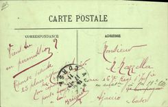 VINTAGE POSTCARD Plane Garros Aviation on Bleriot monoplane