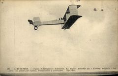 VINTAGE POSTCARD Plane Aviation the floatable biplane said Close Duck in full flight Colliex