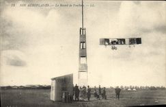 VINTAGE POSTCARD Plane Aviation Our airplanes the record of Paulhan