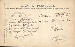 VINTAGE POSTCARD Plane Aviation To summon on Farman biplane