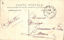 CPA Automobile Coupe Gordon Bennett 1905 Virage de la vierge a Bourg Lastic 