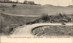 CPA Automobile Coupe Gordon Bennett 1905 Circuit Michelin Un virage dans la vallee de la Teissonniere 