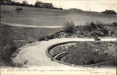CPA Automobile Coupe Gordon Bennett 1905 Circuit Michelin Un virage dans la vallee de Teissonniere 
