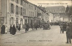 CPA Automobile Coupe Gordon Bennett 1905 Circuit Michelin Pontaumur Depart de M Burton 