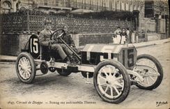 CPA Automobile Circuit de Dieppe Strang sur automobile Thomas