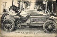 VINTAGE POSTCARD Automobile Circuit of the Lower Seine July 2nd, 1907 Grand Prix of the ACF