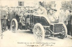 CPA Automobile Girardot sur sa 100 ch Charron Girardot et Voigt