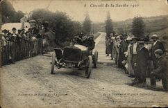 CPA Automobile Circuit de la Sarthe 1906 Passerelle de St Calais 