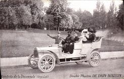 CPA Automobile Tombola de la decennale Double Phaeton de Dion Bouton