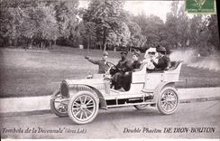 CPA Automobile Tombola de la decennale Double Phaeton de Dion Bouton