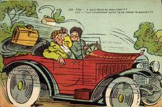 CPA Fantaisie Automobile 
