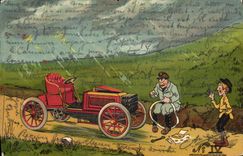 CPA Fantaisie Automobile 