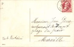 VINTAGE POSTCARD Automobile Child Happy New Year