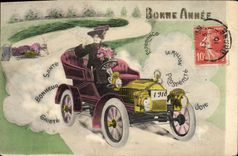 CPA Automobile Femme