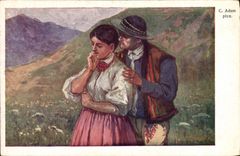 VINTAGE POSTCARD Illustrator Adam Folklore