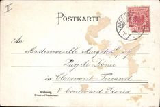 VINTAGE POSTCARD Aachen Illustrator