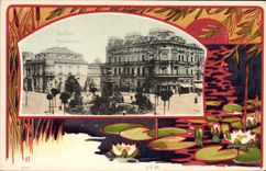 CPA Illustrateur Aachen Kaiserplatz