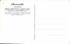 CPA Avion Aviation Caravelle Air France