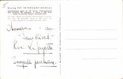 CPA Avion Aviation Boeing 707 Intercontinental Quadrireacteur