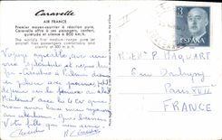 CPA Avion Aviation Caravelle Air France