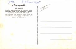 CPA Avion Aviation Air France Caravelle