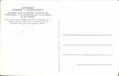 VINTAGE POSTCARD Plane Aviation Air France Lockheed Constellation