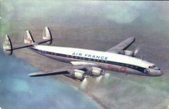 CPA Avion Aviation Air France Lockheed Super G Constellation 