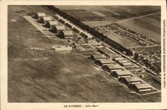 CPA Avion Aviation Le Bourget Aero Gare