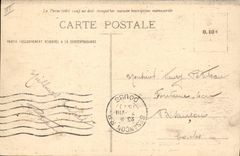 VINTAGE POSTCARD Camp of Valdahon Seen of the camp taken in the Militaria plane