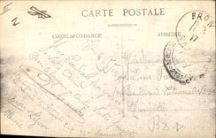 VINTAGE POSTCARD Bron Overall picture of the airfield Plane