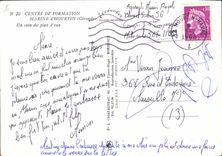 MODERN CARD Plane Aviation Training center Marine of Hourtin the Gironde a corner of the water level