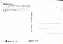 VINTAGE POSTCARD Plane Aviation Fouga Magister Drive Connection