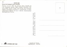 El nNord de la aviación del plano de la POSTAL de la VENDIMIA 262 aviones del transporte pone en cortocircuito el correo