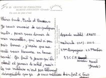 Infante de marina del centro de formación de la aviación del plano de la POSTAL de la VENDIMIA de Hourtin la Gironda una esquina del nivel del agua
