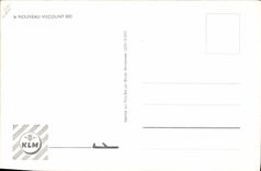 VINTAGE POSTCARD Plane Aviation New Viscount 800 KLM